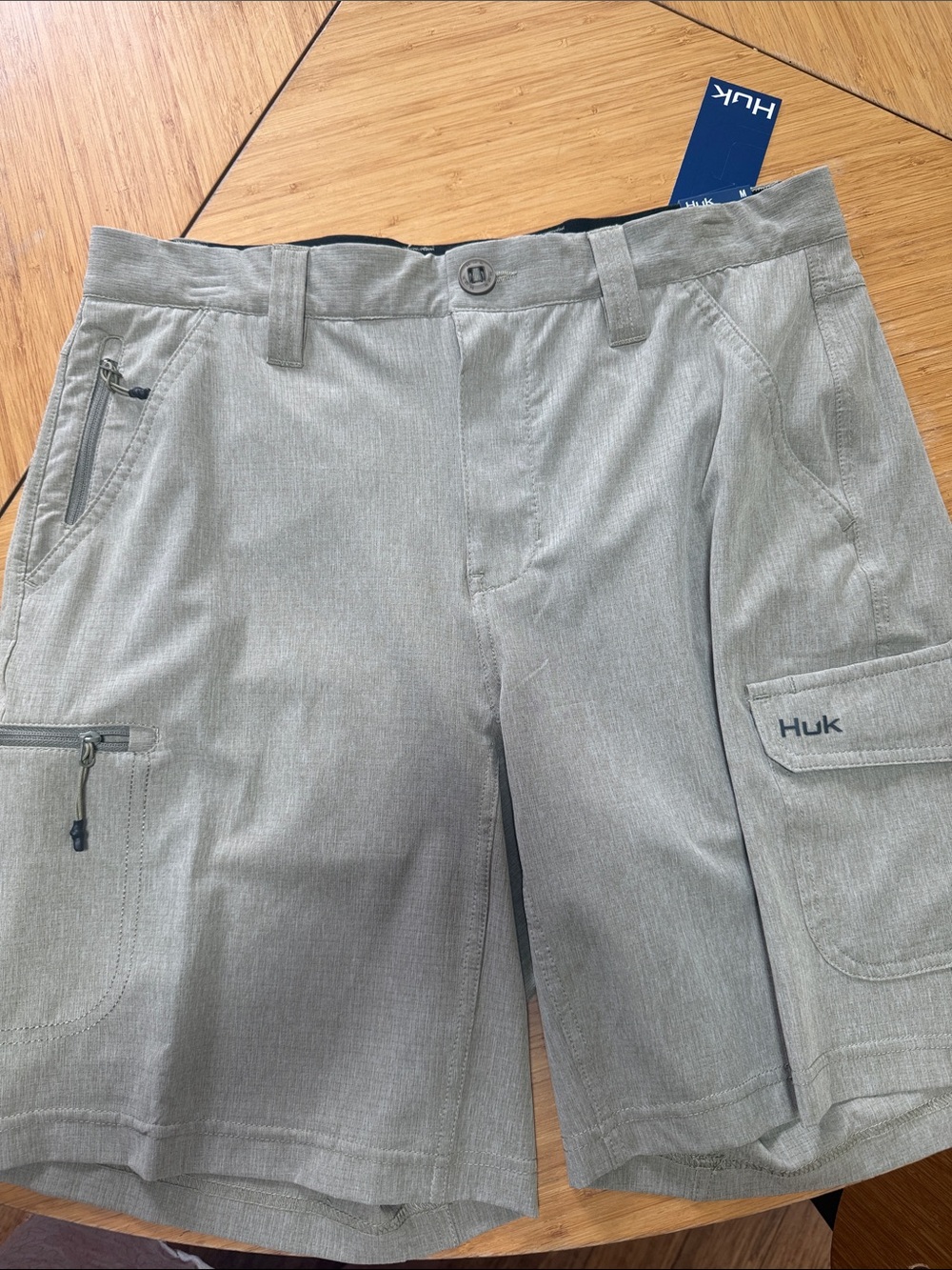 Huk Men's Light Gray Cargo Shorts
